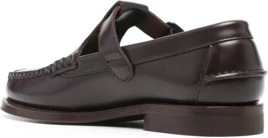 Hereu Alber leren loafers Bruin