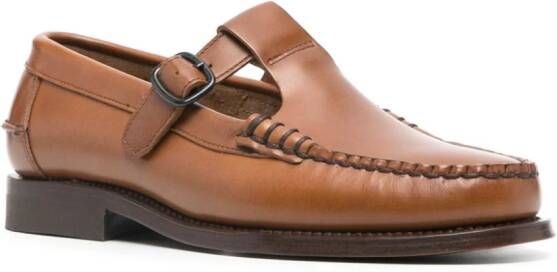 Hereu Alber leren loafers Bruin