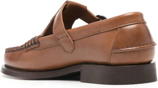 Hereu Alber leren loafers Bruin