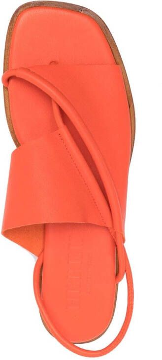 Hereu Clava leren sandalen Oranje