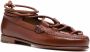 Hereu Ghillie leren loafers Bruin - Thumbnail 2