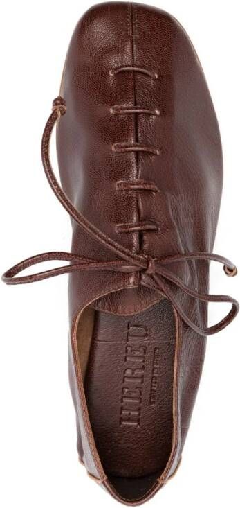 Hereu Leren veterschoenen Bruin