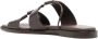 Hereu Lina leather flat sandals Bruin - Thumbnail 3