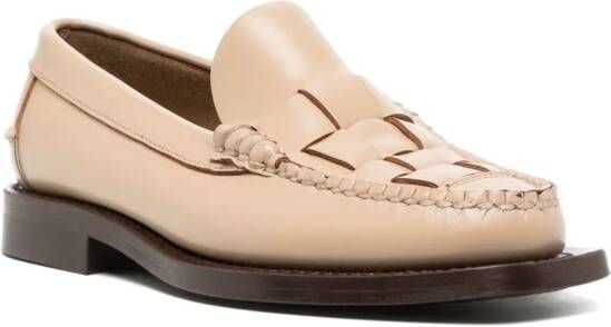 Hereu Nombela leren loafers Bruin