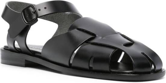 Hereu Pedra leren sandalen Zwart