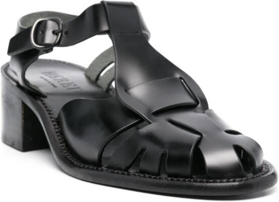 Hereu Pesca leren sandalen Zwart