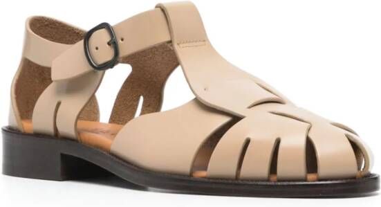 Hereu Pesca leren sandalen Beige