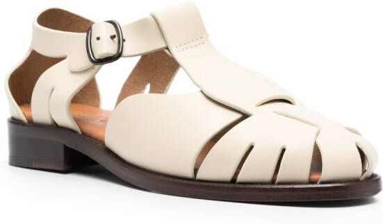 Hereu Pesca leren sandalen Beige
