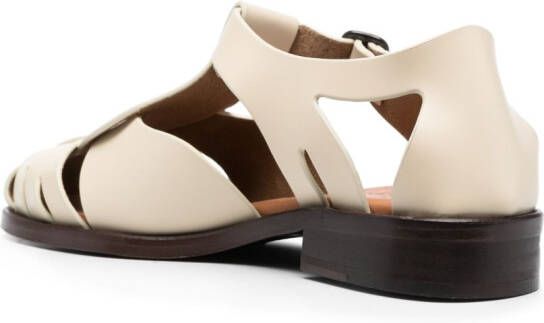 Hereu Pesca leren sandalen Beige