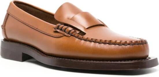 Hereu Sineu leren loafers Bruin