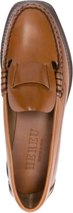 Hereu Sineu leren loafers Bruin