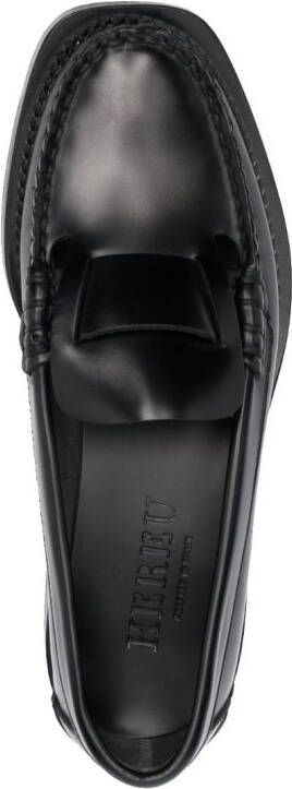 Hereu Sineu leren loafers Zwart