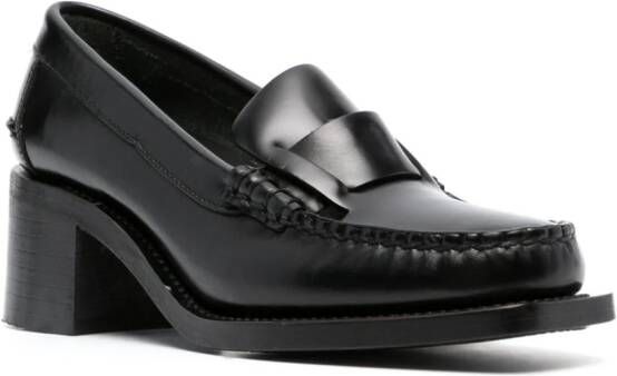 Hereu Sineu leren loafers Zwart