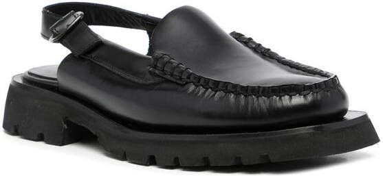 Hereu Slingback loafers Zwart