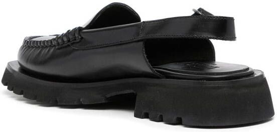 Hereu Slingback loafers Zwart