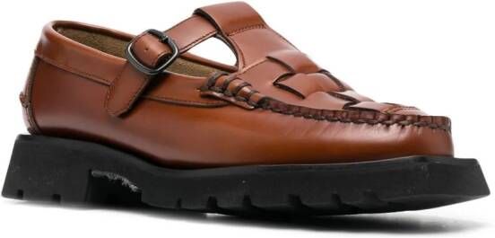 Hereu Soller Sport loafers met vierkante neus Bruin