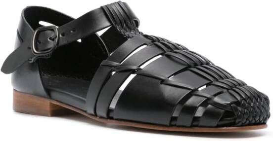 Hereu Vedra leren sandalen Zwart