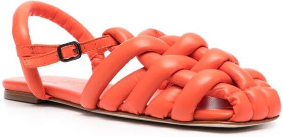 Hereu Clementine gevlochten sandalen Oranje