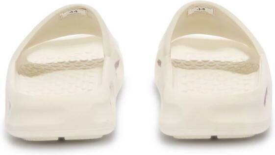 Heron Preston Eco Moulded slippers met logo-reliëf Wit