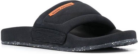 Heron Preston Slippers met logopatch Zwart