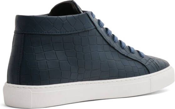 Hide&Jack Essence high-top leather sneakers Blauw