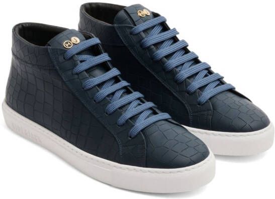 Hide&Jack Essence high-top leather sneakers Blauw