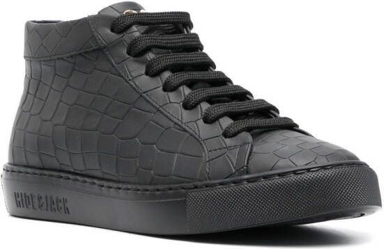 Hide&Jack Essence Croco sneakers Zwart