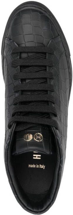 Hide&Jack Essence Croco sneakers Zwart