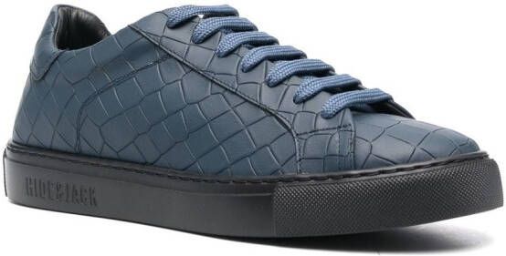 Hide&Jack Essence Croco sneakers Blauw