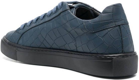 Hide&Jack Essence Croco sneakers Blauw