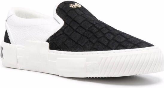 Hide&Jack Fuji Croco sneakers Zwart