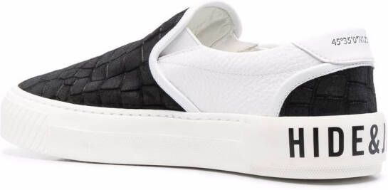 Hide&Jack Fuji Croco sneakers Zwart