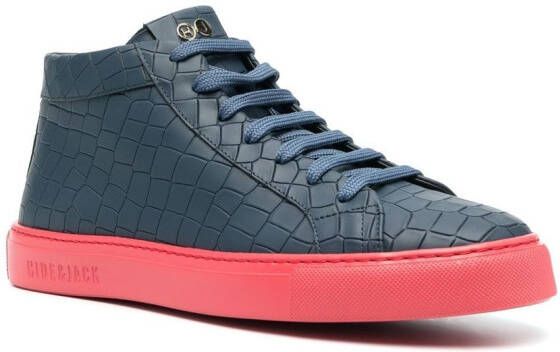 Hide&Jack Essence Croco sneakers Blauw