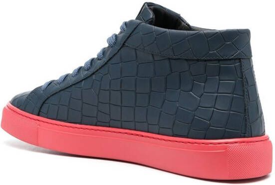 Hide&Jack Essence Croco sneakers Blauw