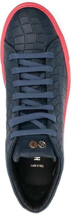 Hide&Jack Essence Croco sneakers Blauw