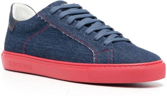 Hide&Jack Essence denim sneakers Blauw