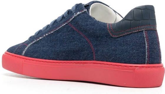 Hide&Jack Essence denim sneakers Blauw