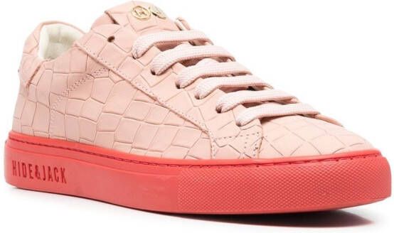 Hide&Jack Essence Croco sneakers Roze