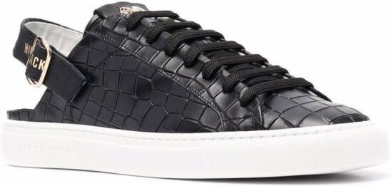 Hide&Jack Sabot Croco sneakers Zwart