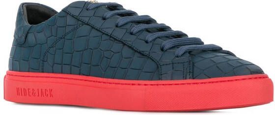 Hide&Jack Essence Croco sneakers Blauw