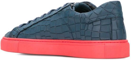 Hide&Jack Essence Croco sneakers Blauw