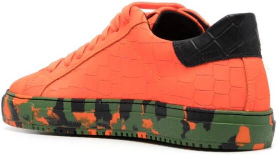 Hide&Jack Sneakers met krokodillen-reliëf Oranje