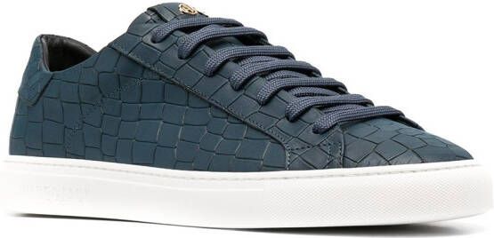 Hide&Jack Sneakers met krokodillenleer-effect Blauw