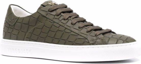 Hide&Jack Essence Croco sneakers Groen