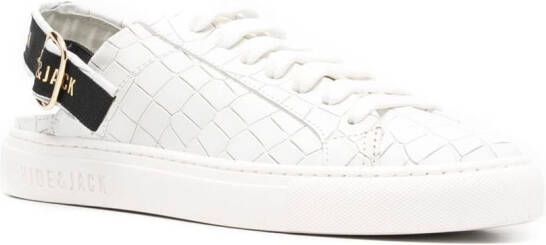 Hide&Jack Sabot Croco sneakers Wit