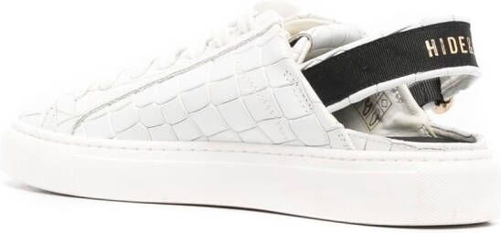 Hide&Jack Sabot Croco sneakers Wit