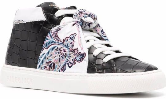 Hide&Jack Sneakers met sjaaldetail Zwart