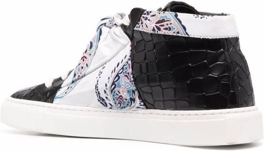 Hide&Jack Sneakers met sjaaldetail Zwart