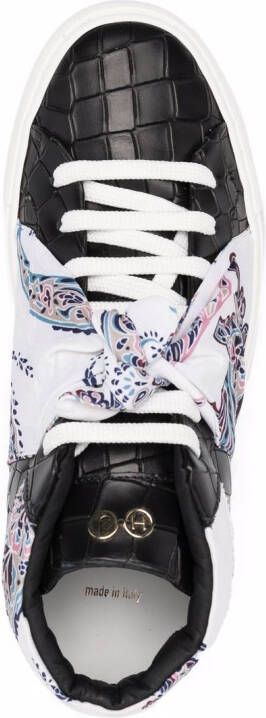 Hide&Jack Sneakers met sjaaldetail Zwart