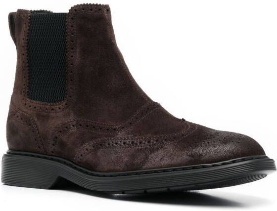 Hogan Chelsea slip-on laarzen Bruin